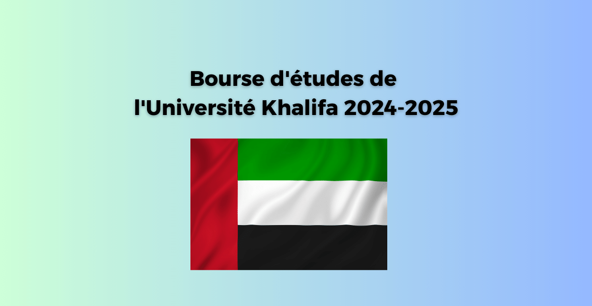 Bourse D'études De L'Université Khalifa 2024-2025 - Best College Or ...